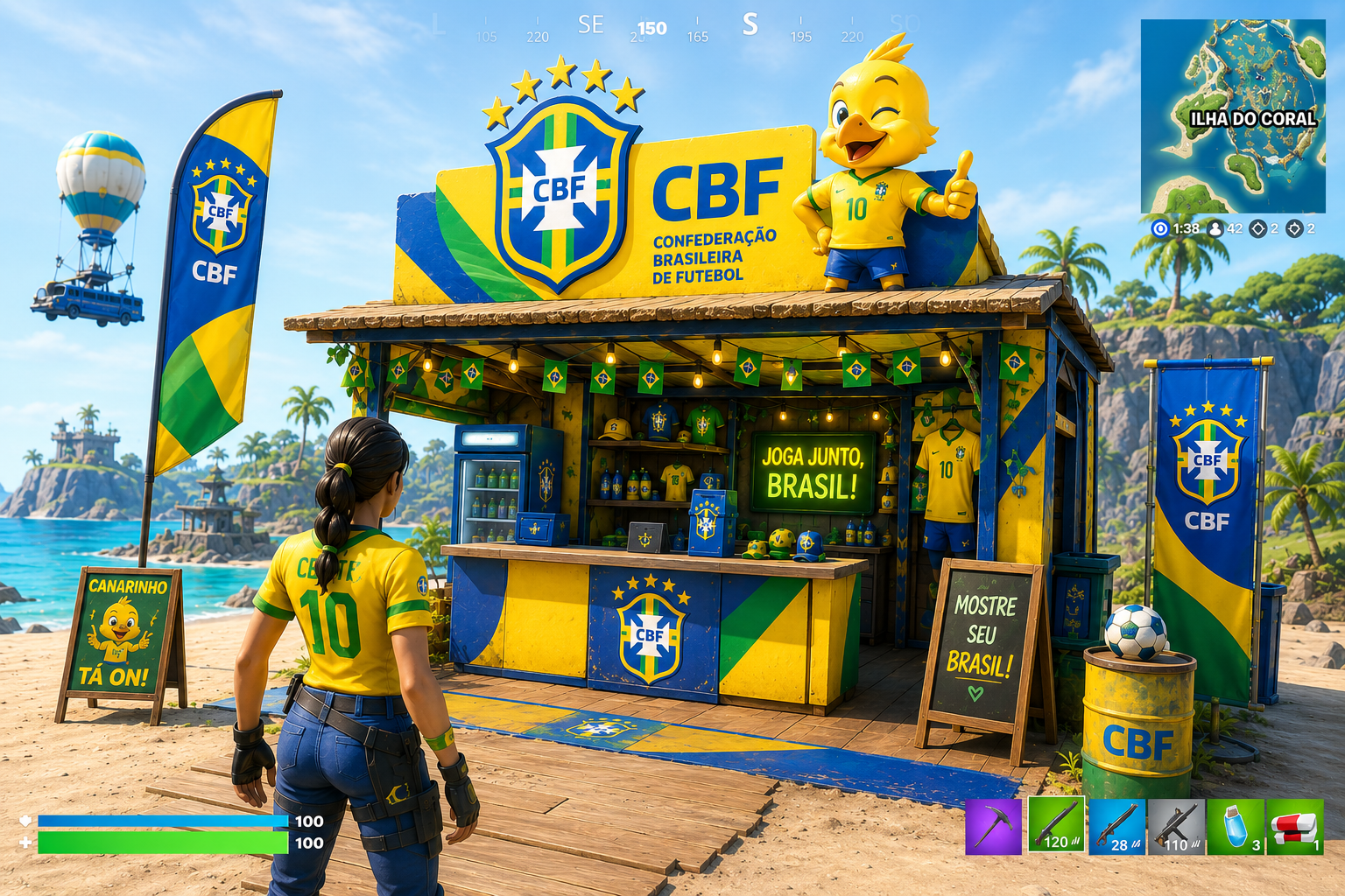Área CBF — Ambiente dentro dos jogos Level8